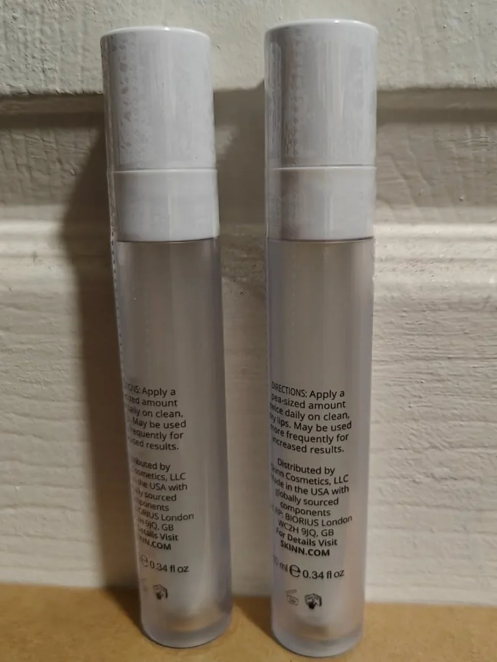 Skinn Cosmetics Lip6X with Volumizing Peptides New (Sealed) Duo